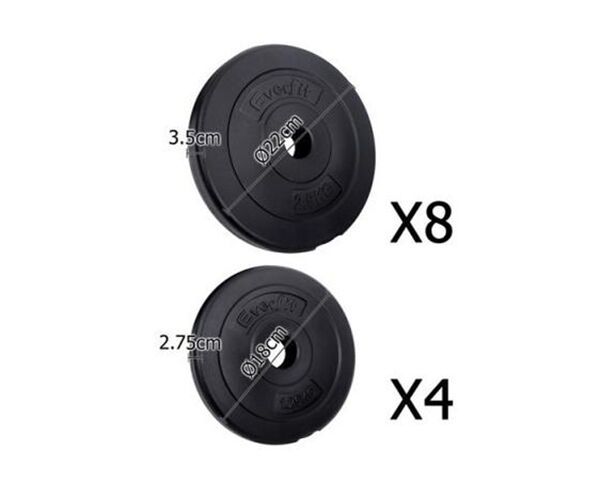 Everfit Home Gym 30kg Dumbell Set